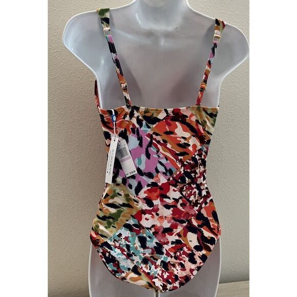 Bleu Rod Beattie RBPA24225-RS Women's Sz 6 Party Animal Ring 1-Pc Swim Suit - Picture 8 of 11